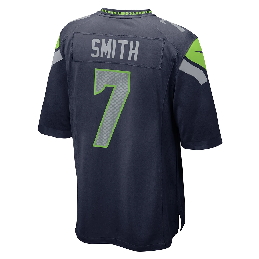Men's Nike Geno Smith  College Navy Seattle Seahawks Team Game Jersey
