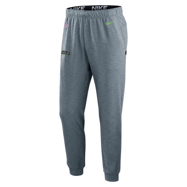 Pantalon de survêtement pour homme Seattle Seahawks Sideline Pop Player Performance Nike, gris chiné