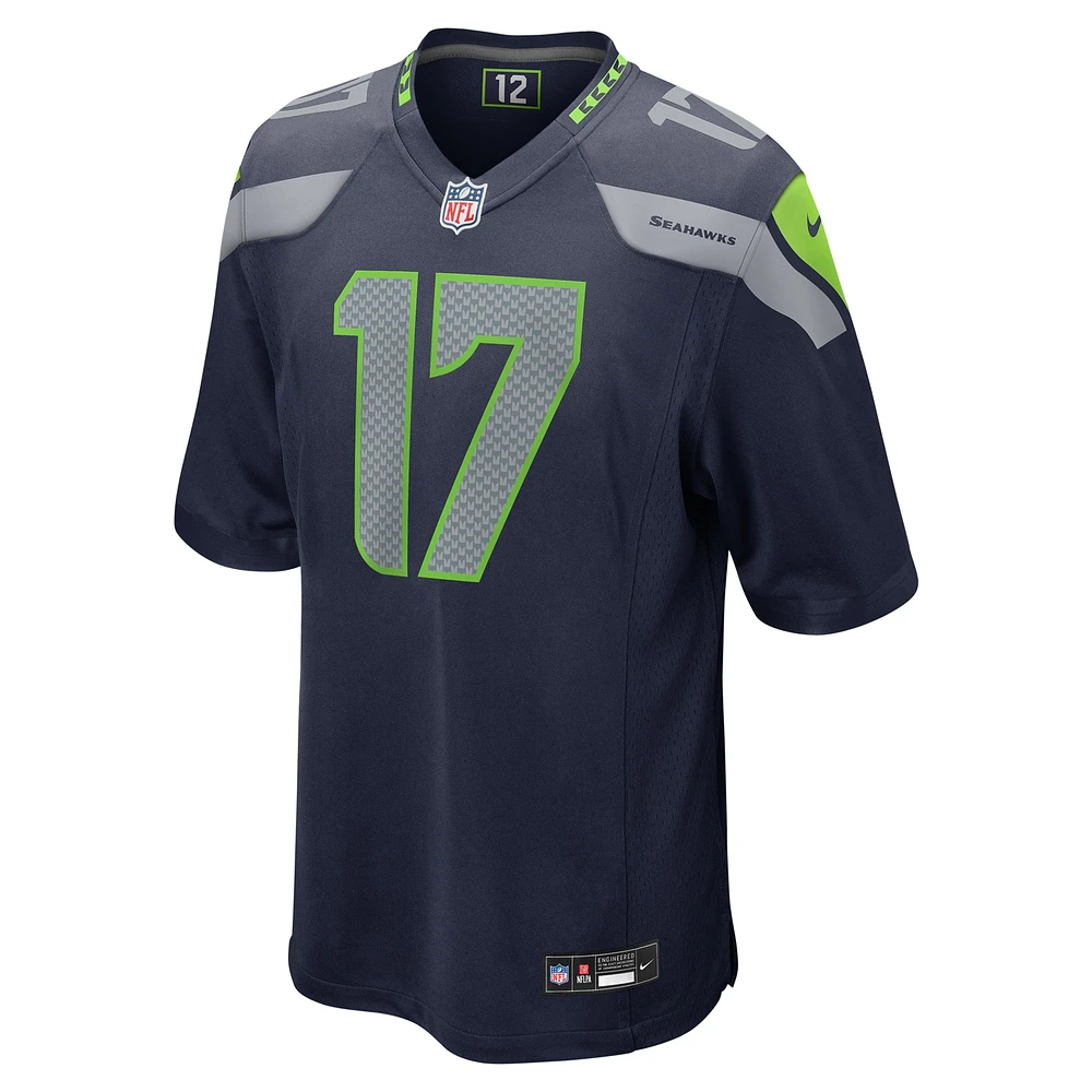 Men's Nike John Rhys Plumlee  College Navy Seattle Seahawks Team Game Jersey