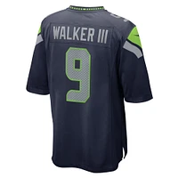 Men's Nike Kenneth Walker III  College Navy Seattle Seahawks Team Game Jersey