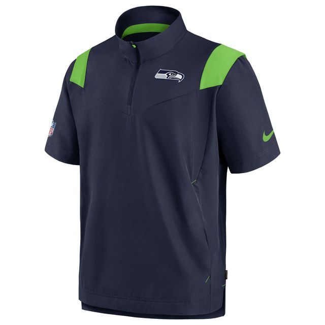 Haut à enfiler Chevron Lockup Nike Seattle Seahawks Sideline Coaches pour homme - Bleu marine
