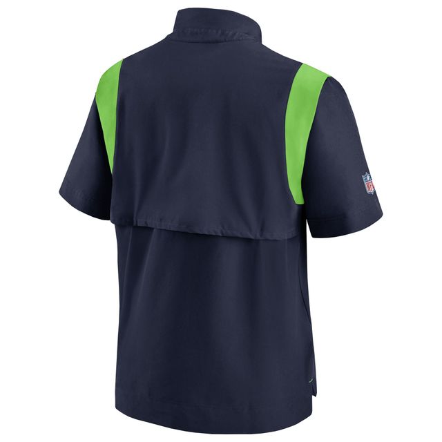 Haut à enfiler Chevron Lockup Nike Seattle Seahawks Sideline Coaches pour homme - Bleu marine
