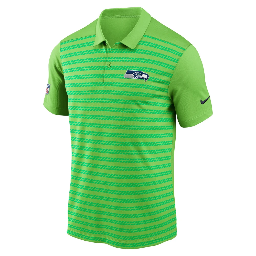 Men's Nike Neon Green Seattle Seahawks 2024 Sideline Victory Performance Polo