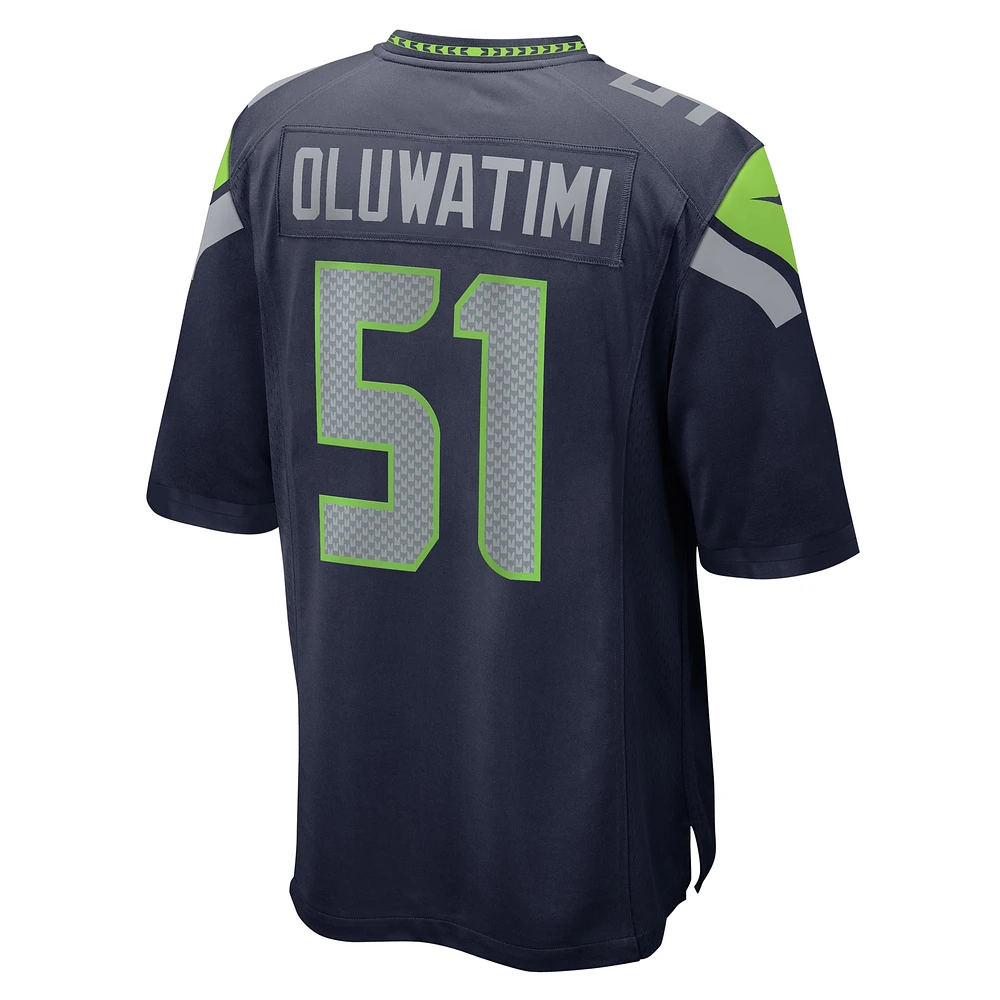 Men's Nike Olu Oluwatimi  College Navy Seattle Seahawks Game Jersey