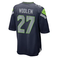 Men's Nike Riq Woolen  College Navy Seattle Seahawks Game Jersey