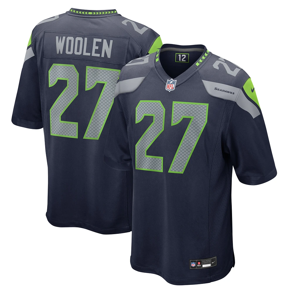 Men's Nike Riq Woolen College Navy Seattle Seahawks Game Jersey
