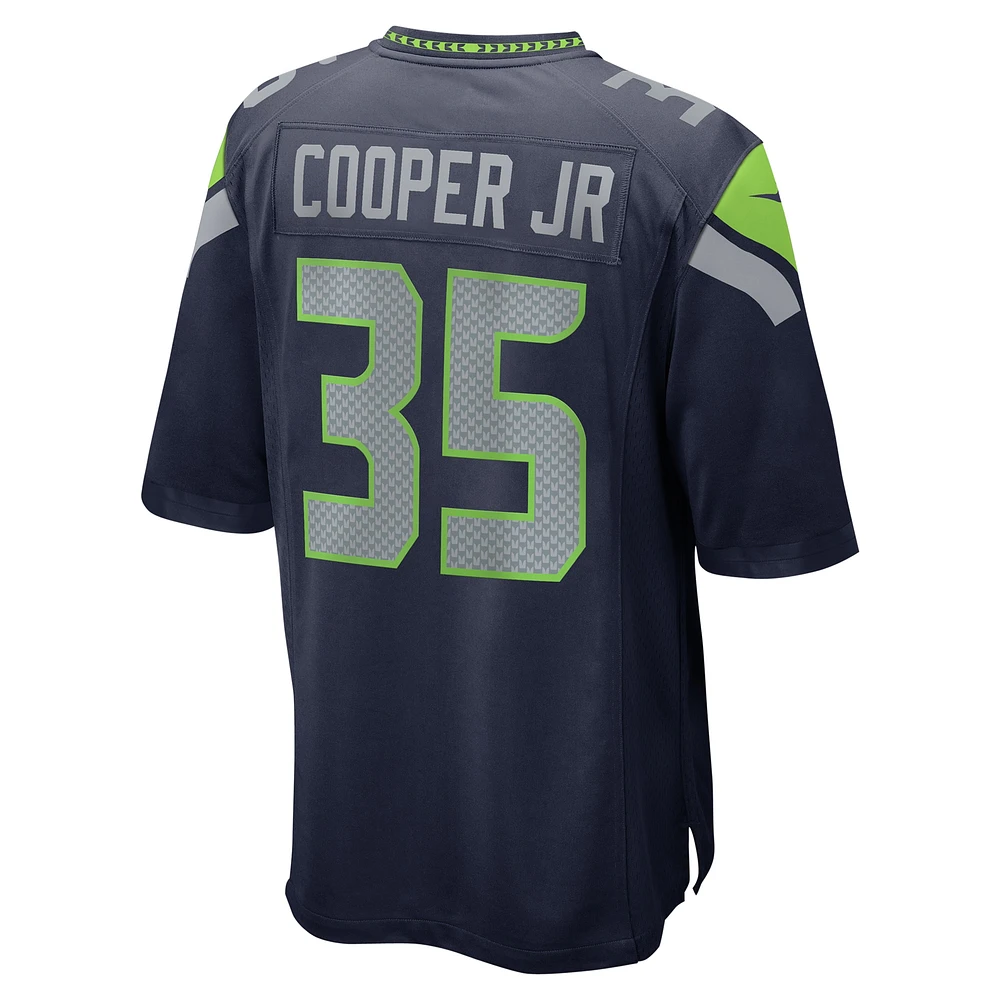 Men's Nike Ryan Cooper Jr.  College Navy Seattle Seahawks Team Game Jersey