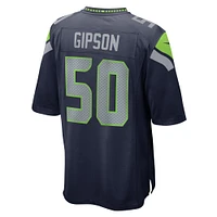 Men's Nike Trevis Gipson  College Navy Seattle Seahawks Game Jersey