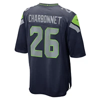 Men's Nike Zach Charbonnet  College Navy Seattle Seahawks Game Jersey