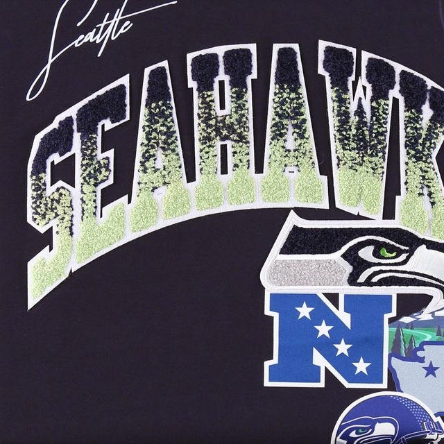 T-shirt de la collection Hometown des Seattle Seahawks Pro Standard College Navy pour hommes