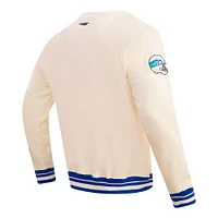 Men's Pro Standard Cream Seattle Seahawks Retro Classics Fleece Pullover Sweatshirt