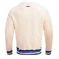 Men's Pro Standard Cream Seattle Seahawks Retro Classics Fleece Pullover Sweatshirt
