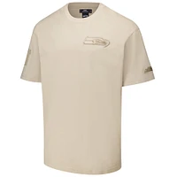 Men's Pro Standard Tan Seattle Seahawks Drop Shoulder T-Shirt