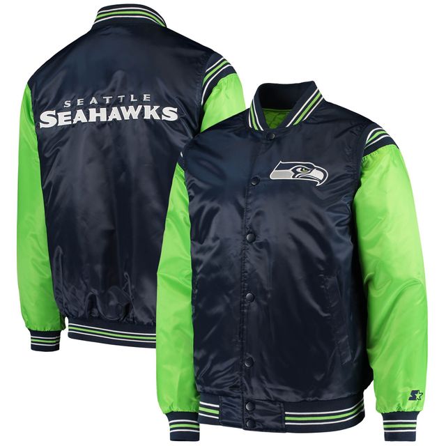 NSS SEA BLUE FA21 STARTER ENFORCER SATIN FS VESTE HOMME JACMENMID