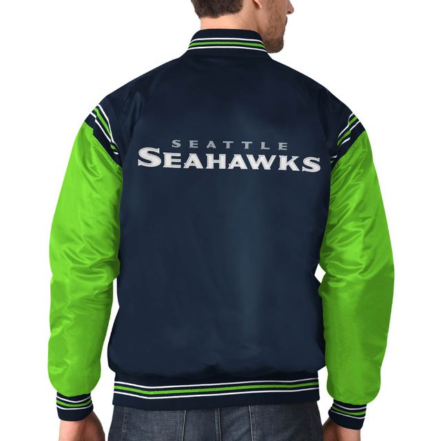 NSS SEA BLUE FA21 STARTER ENFORCER SATIN FS VESTE HOMME JACMENMID