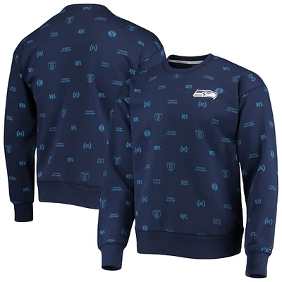 Sweat Tommy Hilfiger College Navy Seattle Seahawks Reid Graphic pour homme