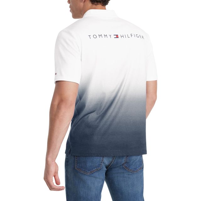 Tommy Hilfiger Rory des Seattle Seahawks de pour homme - Blanc/Bleu marine Polo à fermeture éclair sur le quart
