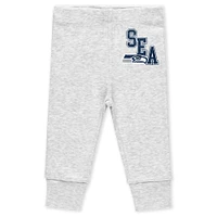 Newborn & Infant WEAR by Erin Andrews Seattle Seahawks Three-Piece Turn Me Around Bodysuits Pant Set