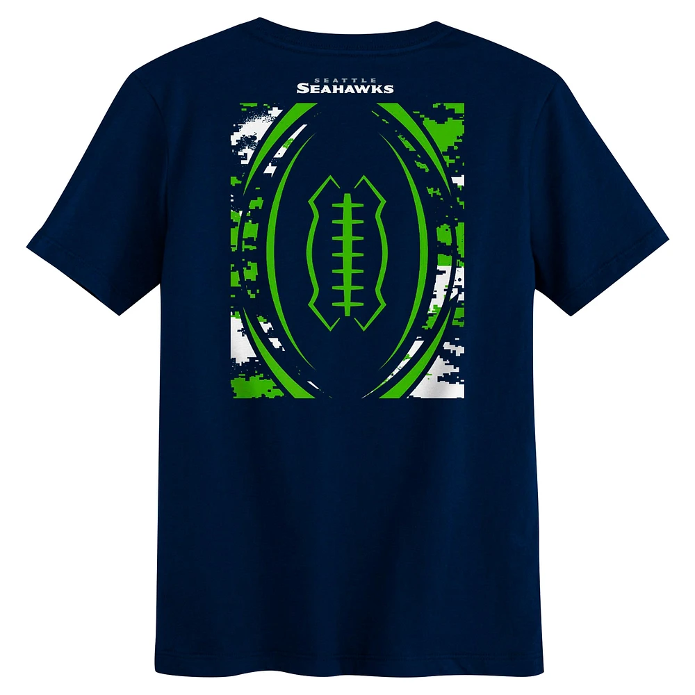 Preschool College Navy Seattle Seahawks The Blitz T-Shirt