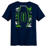 Preschool College Navy Seattle Seahawks The Blitz T-Shirt