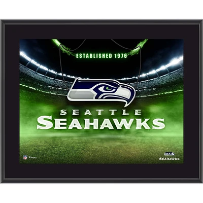 Seattle Seahawks 10.5" x 13" Horizontal Team Logo Sublimated Plaque