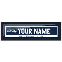 Seahawks de Seattle - 6'' x 22'' Art encadré personnalisé