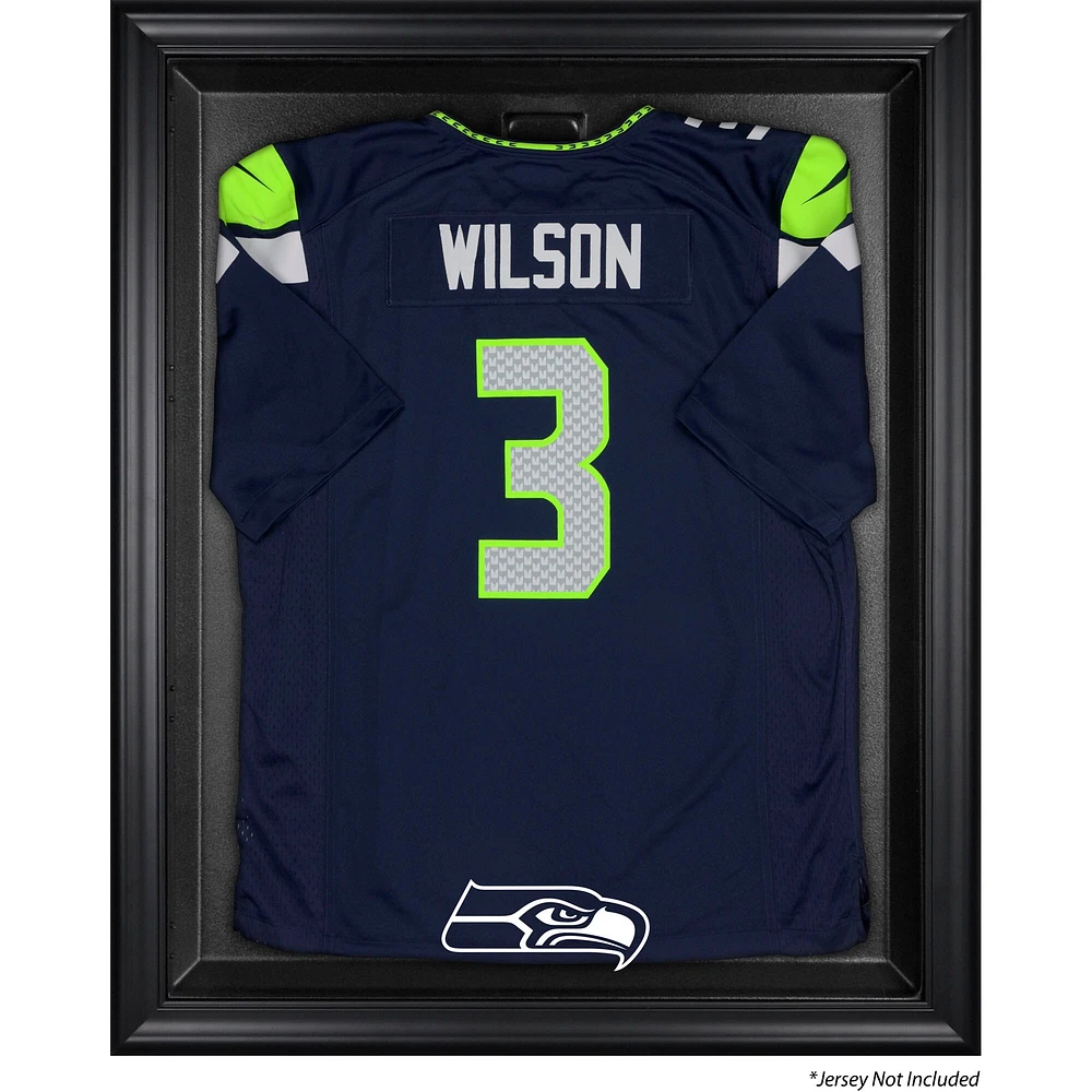 Vitrine de présentation encadrée noire pour maillot des Seattle Seahawks