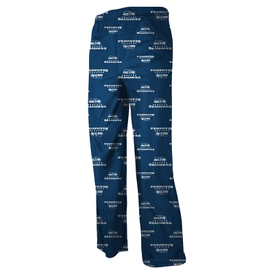 Pantalon de Pyjama en Flanelle avec Logo Allover Seattle Seahawks Preschool - Bleu Marine