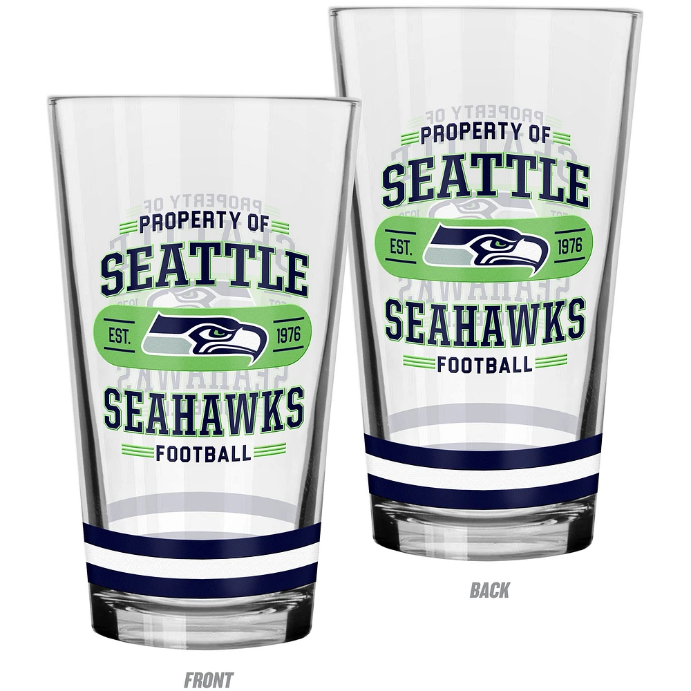 The Sports Vault Seattle Seahawks Lot de 2 verres à mélanger