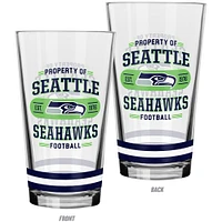 The Sports Vault Seattle Seahawks Lot de 2 verres à mélanger