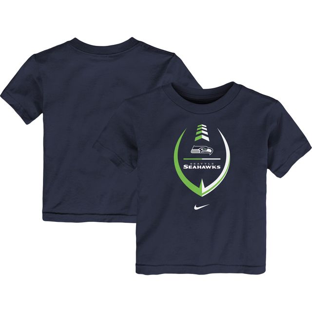Nike College Navy Seattle Seahawks Icon Wordmark pour tout-petit - T-shirt