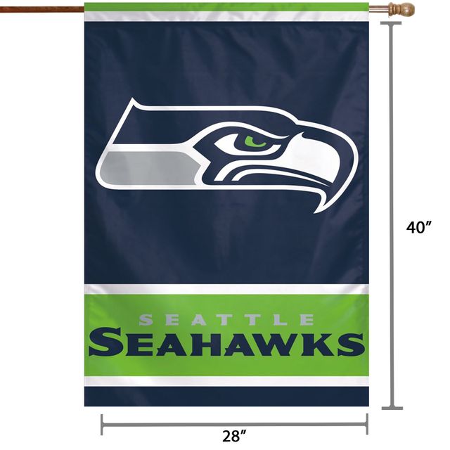WinCraft Seattle Seahawks 28 "x 40" Bannière verticale simple face avec logo principal