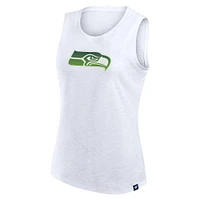 Women's Fanatics  White Seattle Seahawks Slub Tank Top