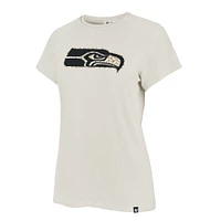 Women's '47 Cream Seattle Seahawks Panthera Frankie T-Shirt