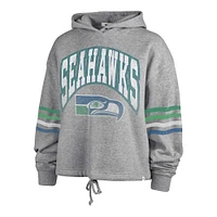 Women's '47 Heather Gray Seattle Seahawks Upland Bennett Pullover Hoodie