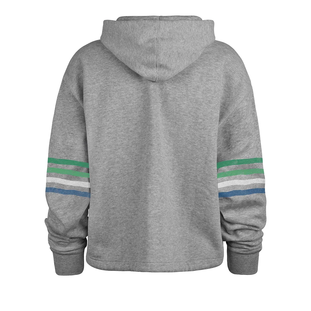 Women's '47 Heather Gray Seattle Seahawks Upland Bennett Pullover Hoodie