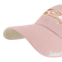 Women's '47  Pink Seattle Seahawks Ballpark Cheer Dusty Rose Clean Up Adjustable Hat