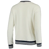 Chandail en tricot Granite Seattle Seahawks Concepts Sport pour femme, crème/bleu marine