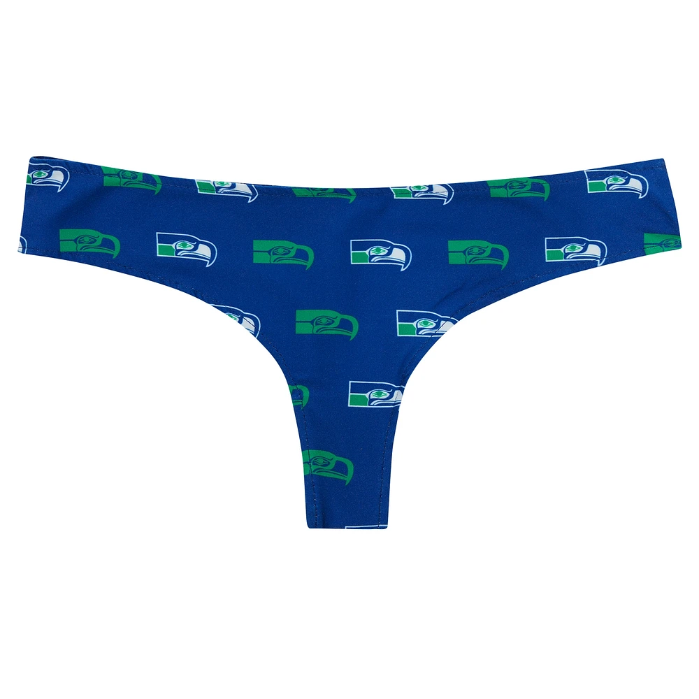 String en tricot à imprimé intégral Sport Royal Seattle Seahawks Record pour femme de Concepts