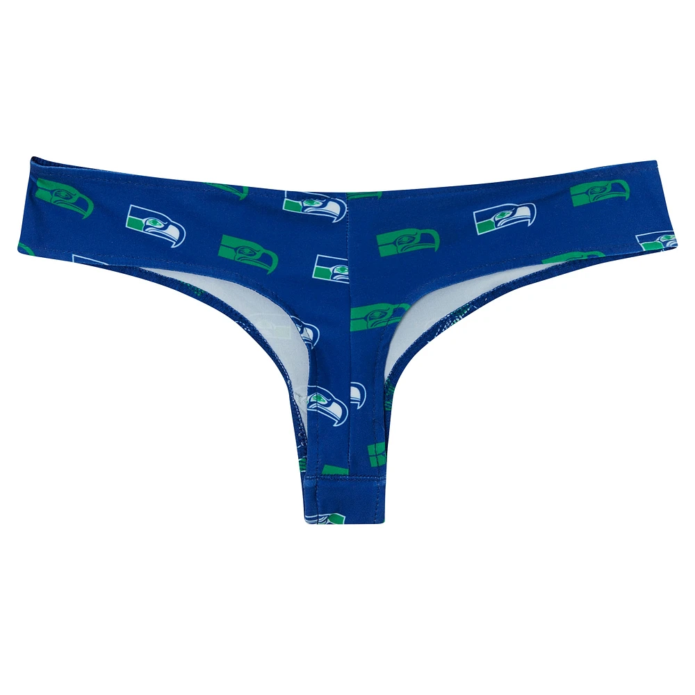 String en tricot à imprimé intégral Sport Royal Seattle Seahawks Record pour femme de Concepts