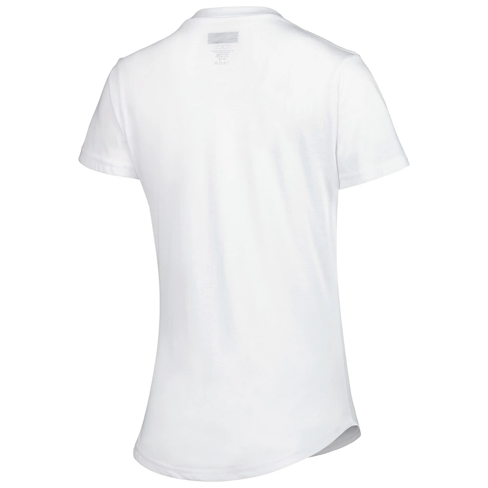 Women's Concepts Sport White/Charcoal Seattle Seahawks Sonata T-Shirt & Leggings Sleep Set