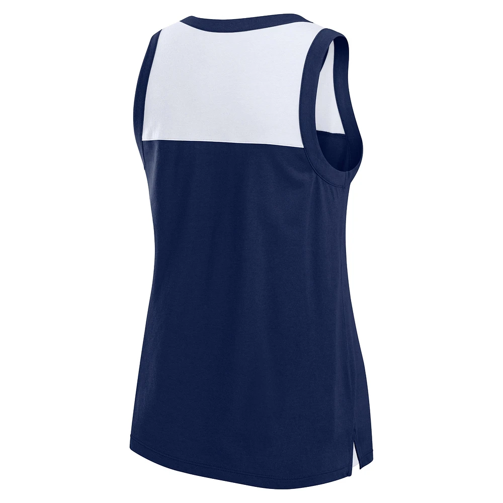Women's Fanatics College Navy Seattle Seahawks Sequin Tank Top