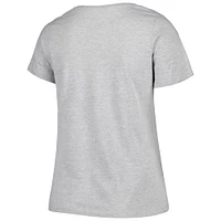 Women's Fanatics Heather Gray Seattle Seahawks Plus Arch Over Logo T-Shirt