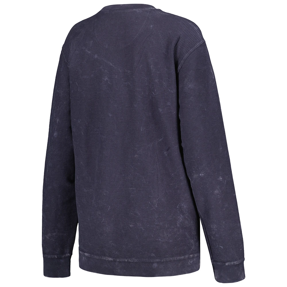 Sweat-shirt à cordon confortable G-III 4Her par Carl Banks College pour femmes, bleu marine, Seattle Seahawks