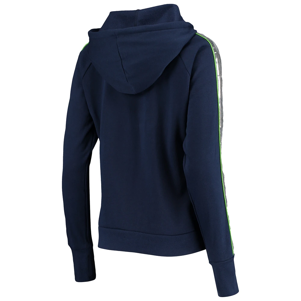 Women's G-III 4Her by Carl Banks College Navy Seattle Seahawks Game Changer - Full-Zip Hoodie