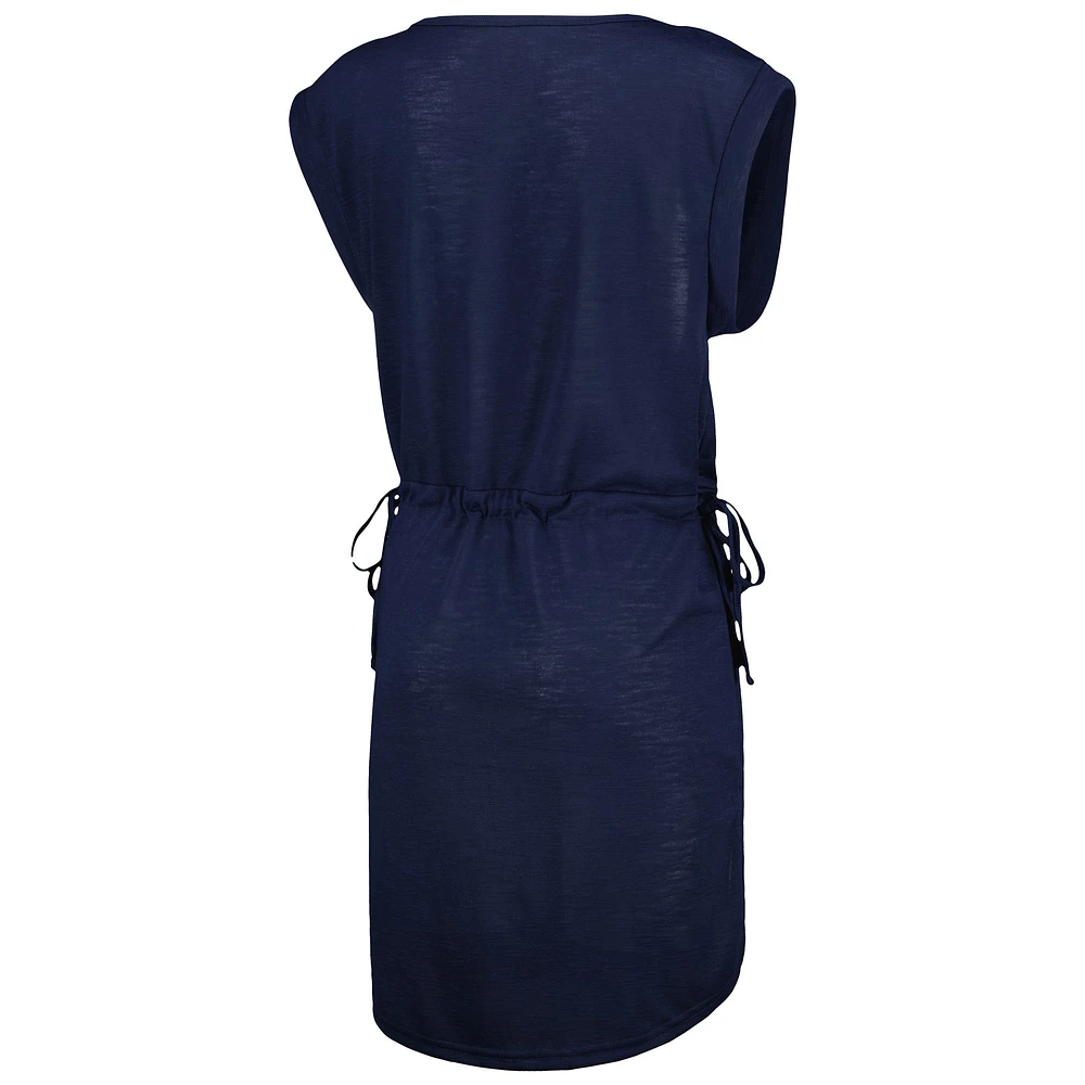 Women's G-III 4Her by Carl Banks College Navy Seattle Seahawks G.O.A.T. Swimsuit Cover-Up