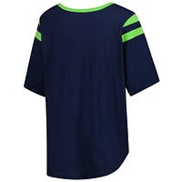 T-shirt de secondeur grande taille G-III 4Her by Carl Banks College Navy des Seattle Seahawks pour femme