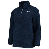Blouson G-III 4Her by Carl Banks bleu marine Seattle Seahawks Sherpa pour femmes