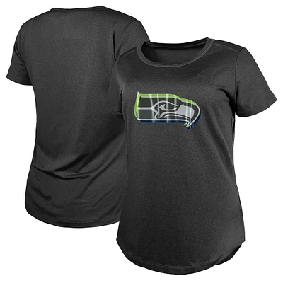 T-shirt New Era charbon de bois Seattle Seahawks 2024 NFL Draft pour femme