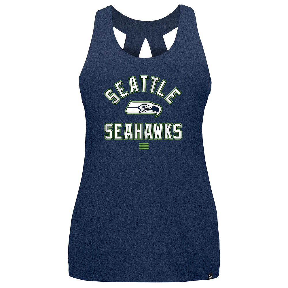 Débardeur New Era College Navy Seattle Seahawks 2024 NFL Training Camp pour femme